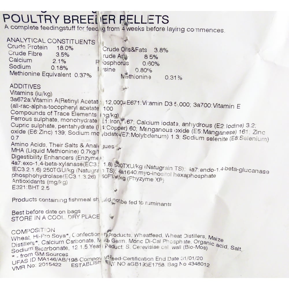 Massey Poultry Breeder Pellets 25Kg