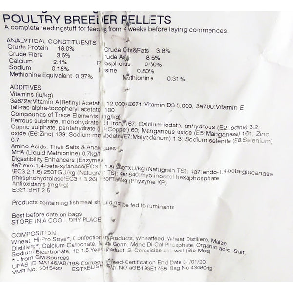 Massey Poultry Breeder Pellets 25Kg