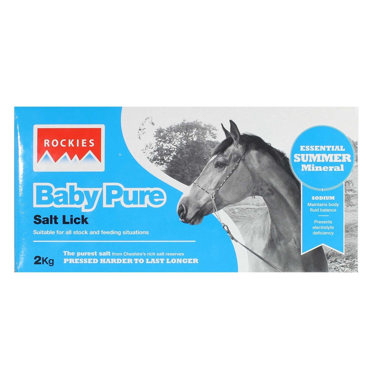 Rockies Baby Pure Salt Horse Lick 2Kg