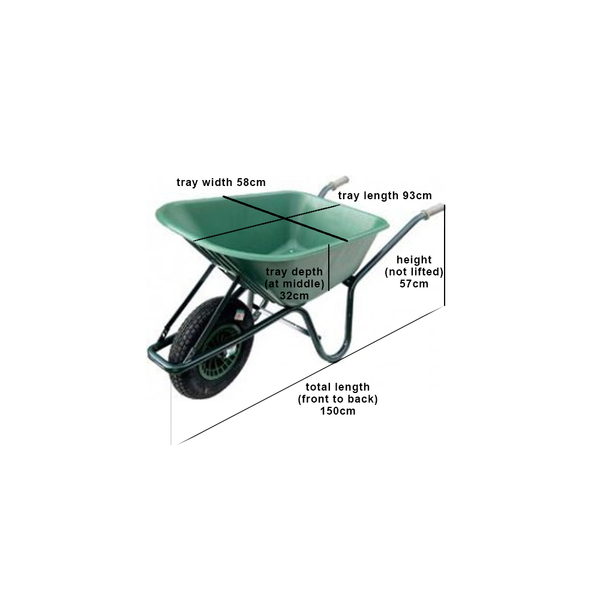 FORT TK100 Rancher 100Ltr Green Wheelbarrow