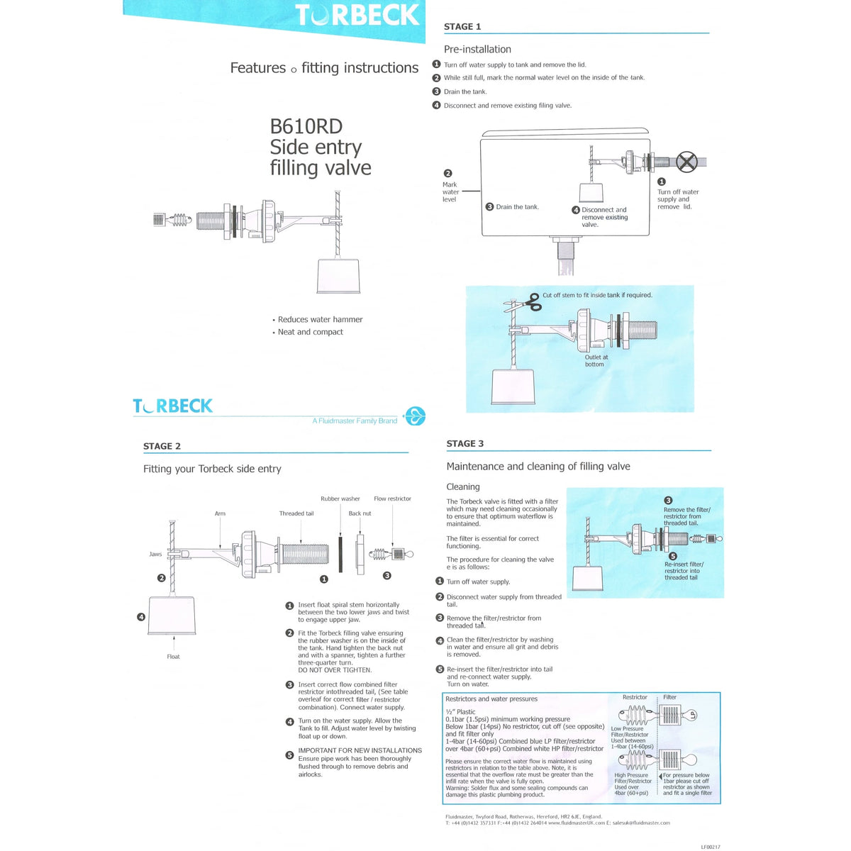 JFC Replacement Opella / Torbeck Valve for JFC. Micro Drinker (DBL4)  (Part no. BV-MB)
