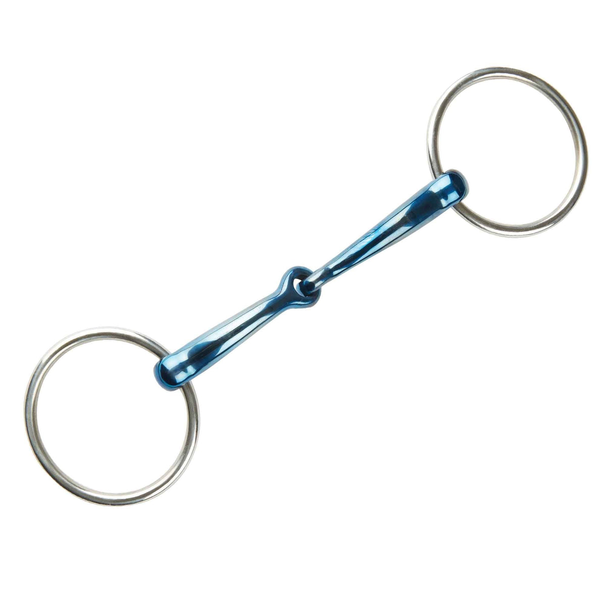 JP Korsteel Blue Steel Jointed Loose Ring Snaffle Bit