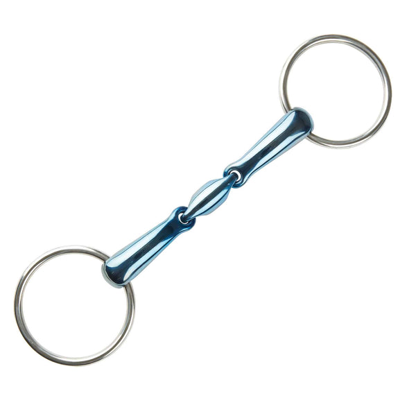 JP Korsteel Blue Steel Oval Link Loose Ring Snaffle Bit