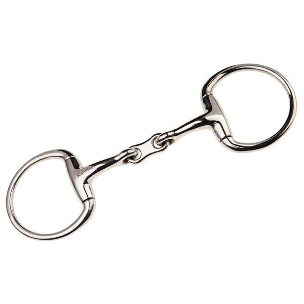 JP Korsteel Stainless Steel French Link Eggbutt Snaffle Bit