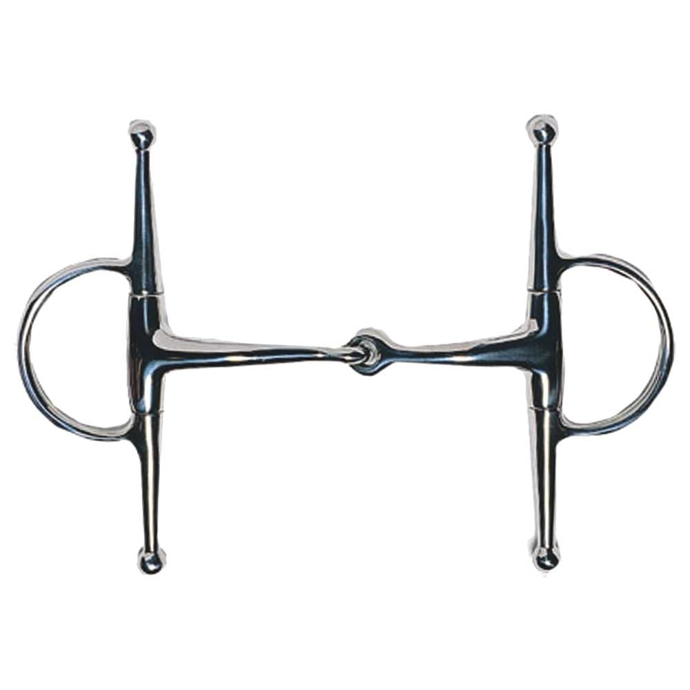 JP Korsteel Stainless Steel Jointed Full Cheek Snaffle Bit II