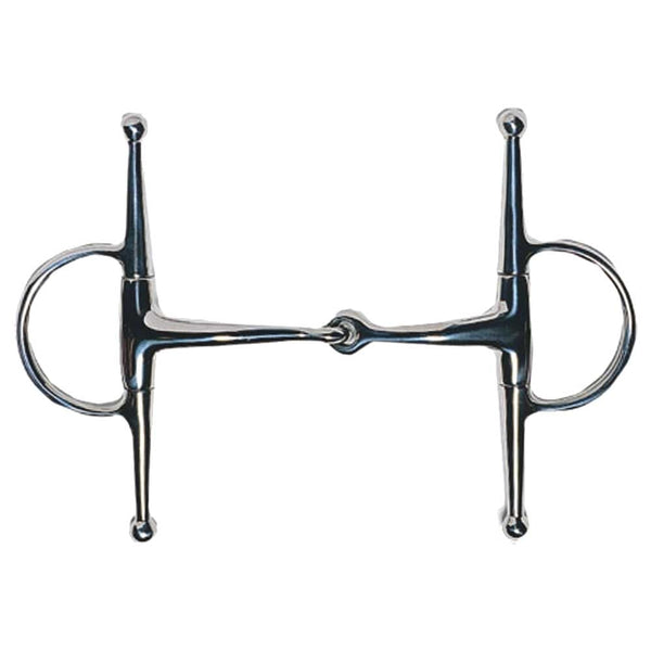 JP Korsteel Stainless Steel Jointed Full Cheek Snaffle Bit II