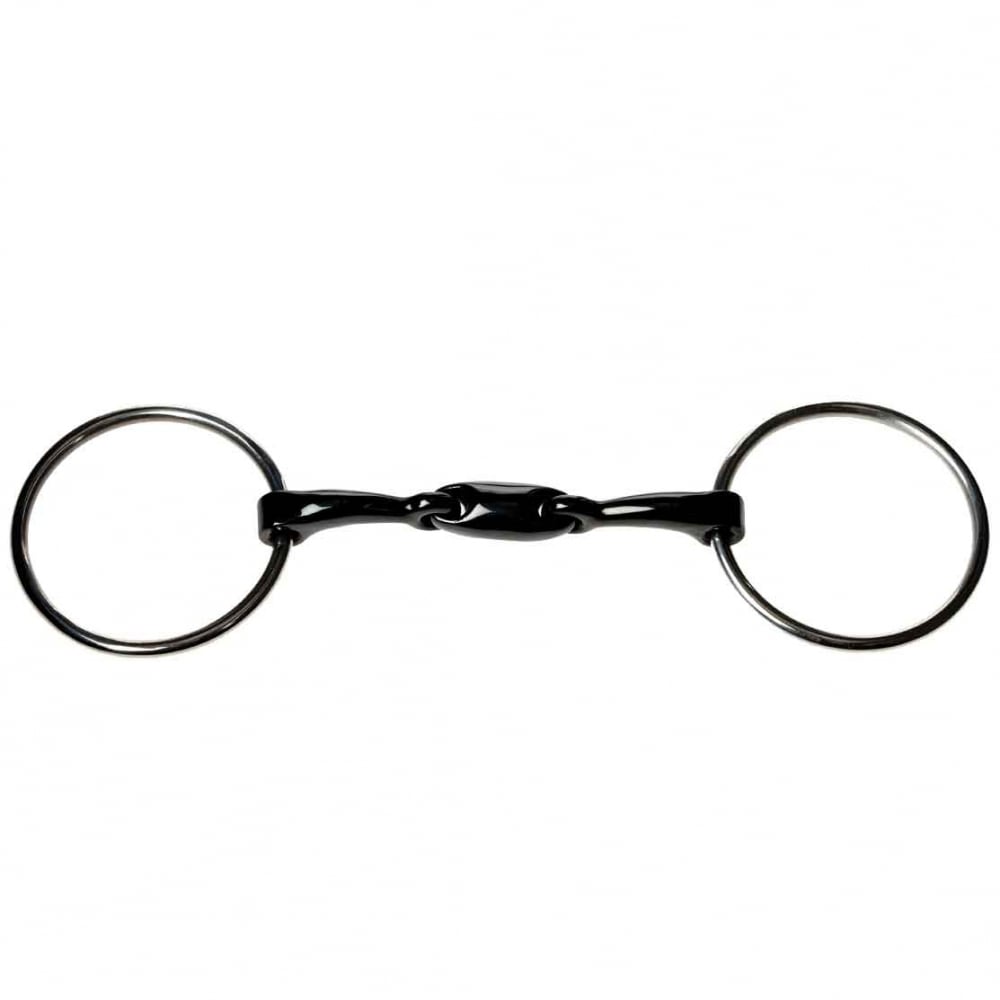 JP Korsteel Sweet Iron Oval Link Loose Ring Snaffle Bit