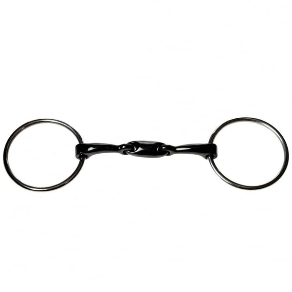 JP Korsteel Sweet Iron Oval Link Loose Ring Snaffle Bit