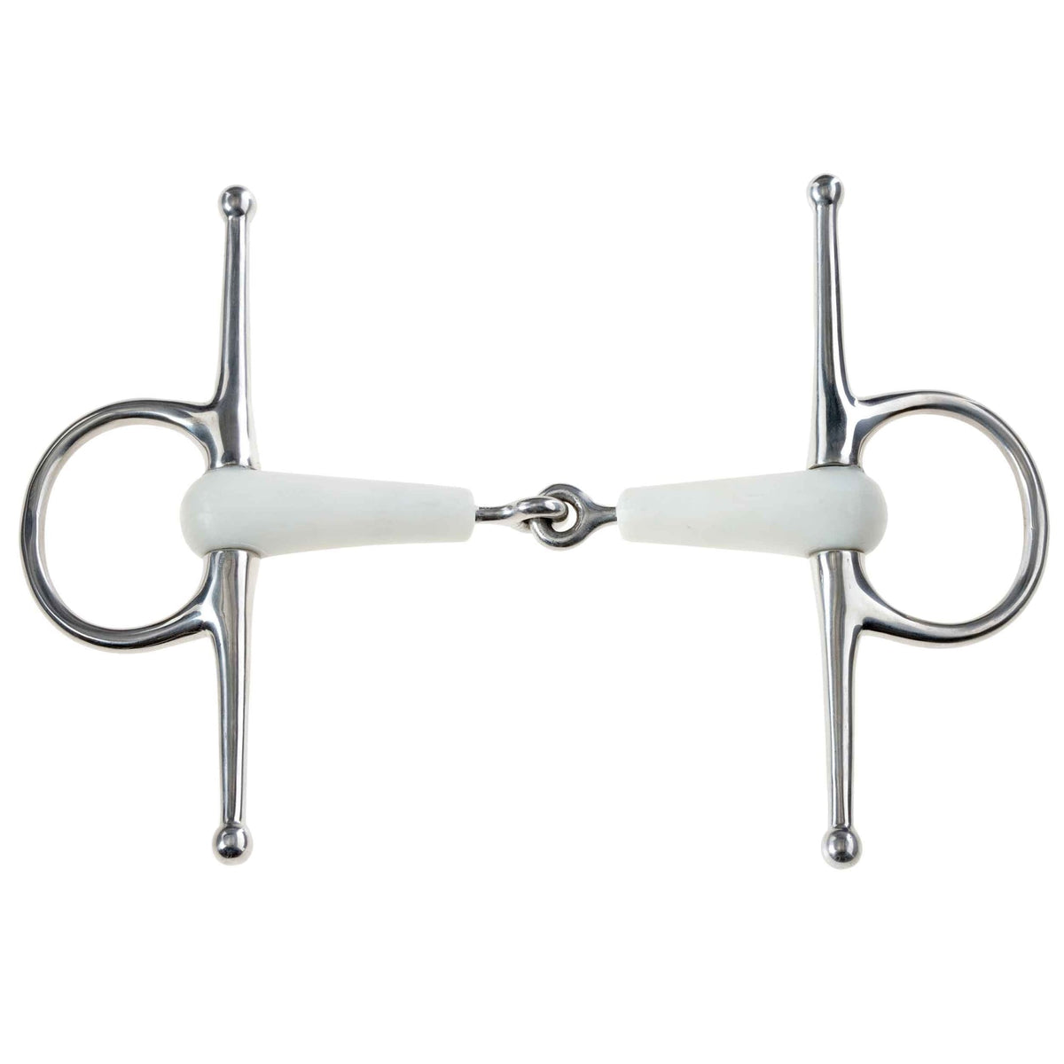 Korsteel Flexi Jointed Full Cheek Snaffle Bit Ivory