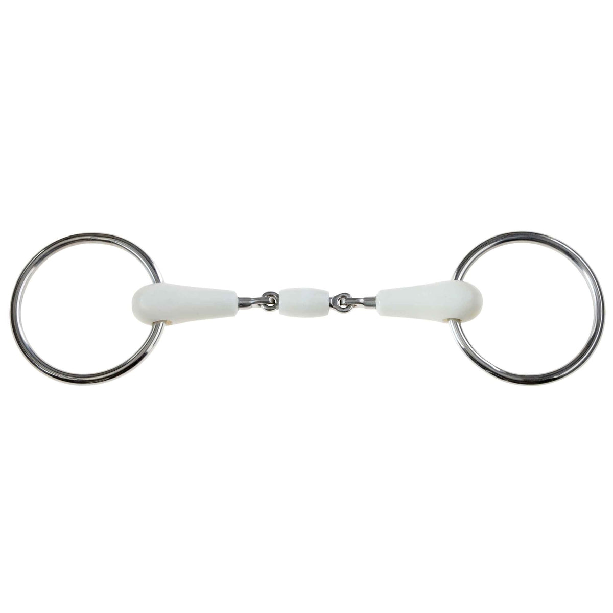 Korsteel Flexi Loose Ring Oval Link Snaffle Bit Ivory