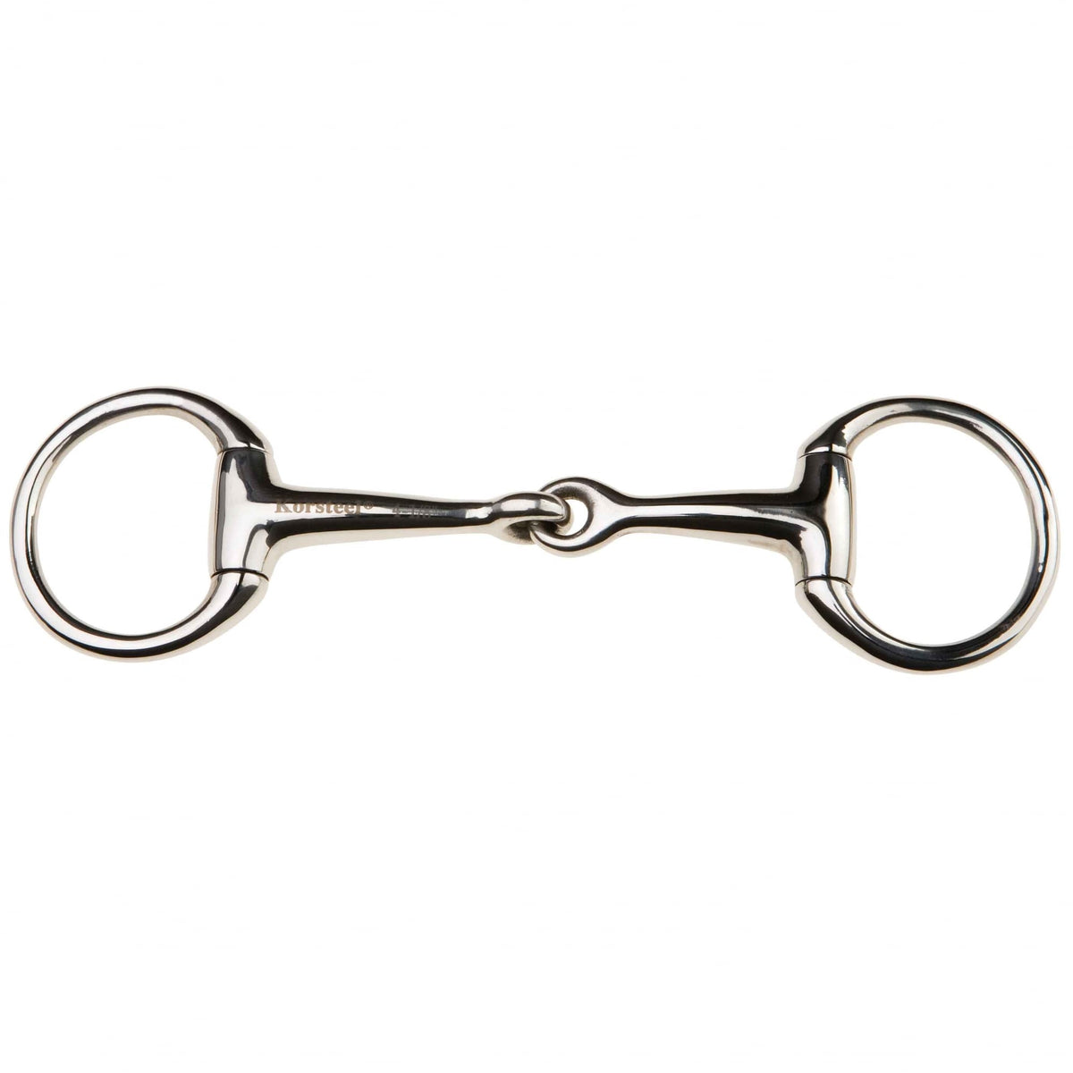 Korsteel Stainless Steel Jointed Eggbutt Bradoon Snaffle