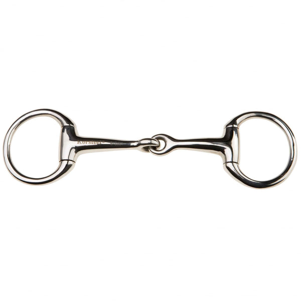 Korsteel Stainless Steel Jointed Eggbutt Bradoon Snaffle