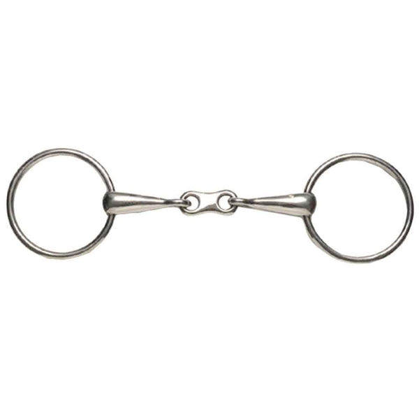 Korsteel Stainless Steel Thin Mouth French Link Loose Ring Snaffle Bit