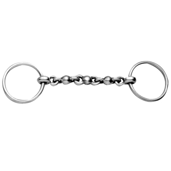 Korsteel Stainless Steel Waterford Loose Ring Bradoon Snaffle Bit