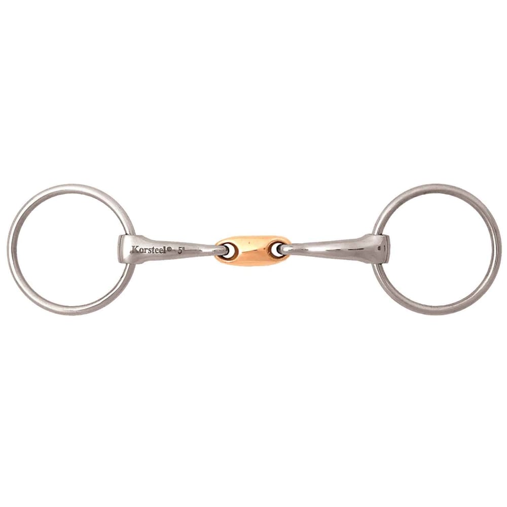 Korsteel Loose Ring Snaffle Bit With Copper French Link