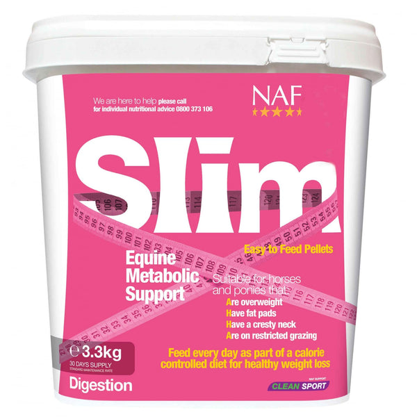 NAF Slim Pellets 3.3Kg Horse Weight Control Supplement 720g