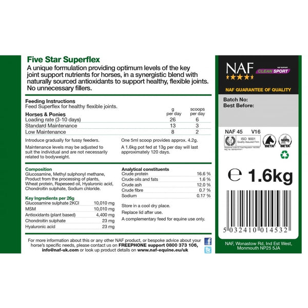 NAF 5 Star Superflex Joint Powder