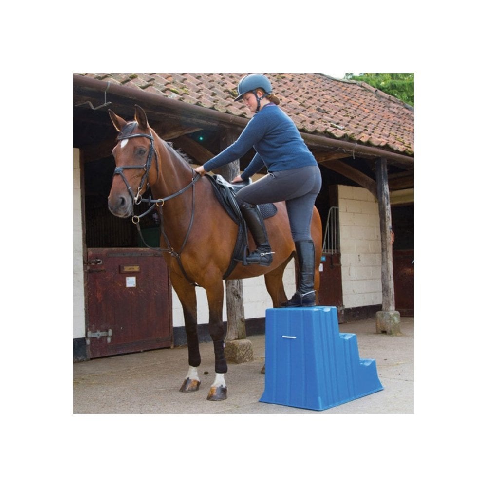 Stubbs Up & Over 3 Step Mounting Block Blue