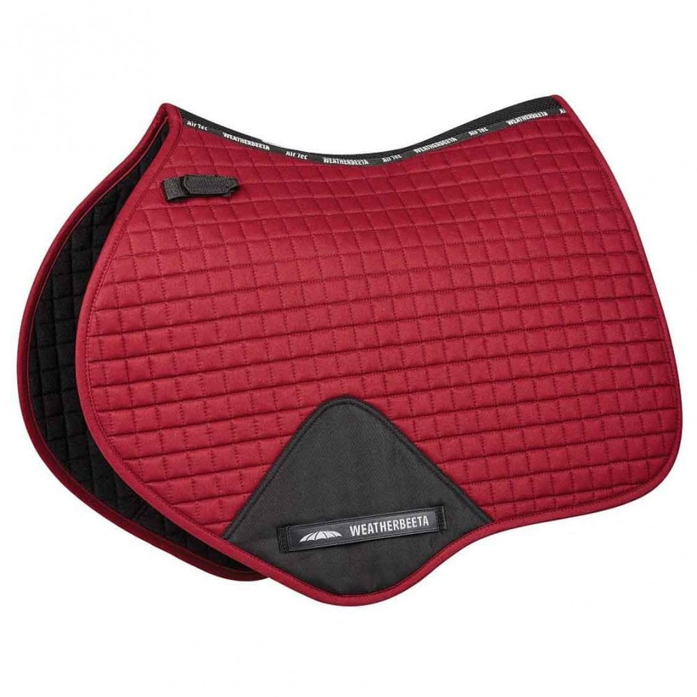 Weatherbeeta Prime Jump Saddle Pad Maroon Full