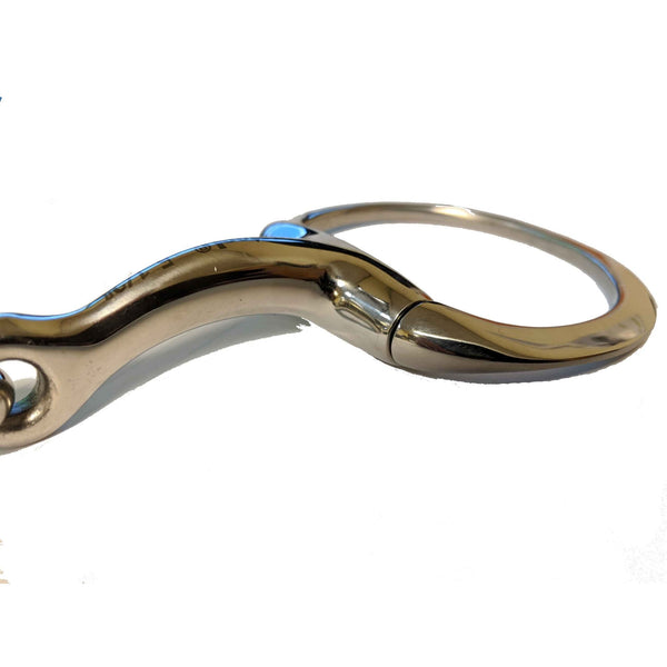 JP Korsteel Stainless Steel French Link Eggbutt Snaffle Bit