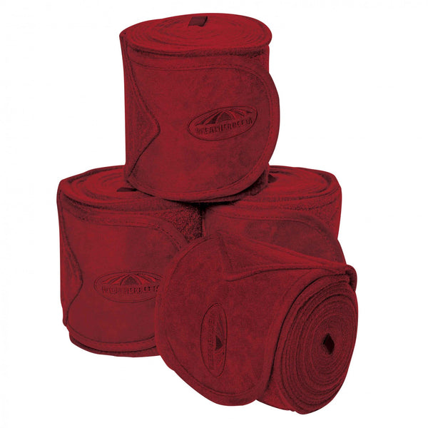 Weatherbeeta Prime Fleece Bandage 3.5m Pack Of 4 Maroon