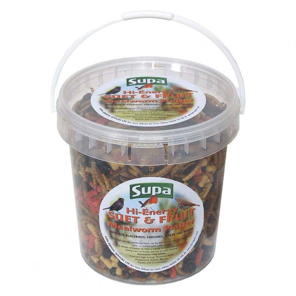 Supa High Energy Suet & Fruit Mealworm Platter