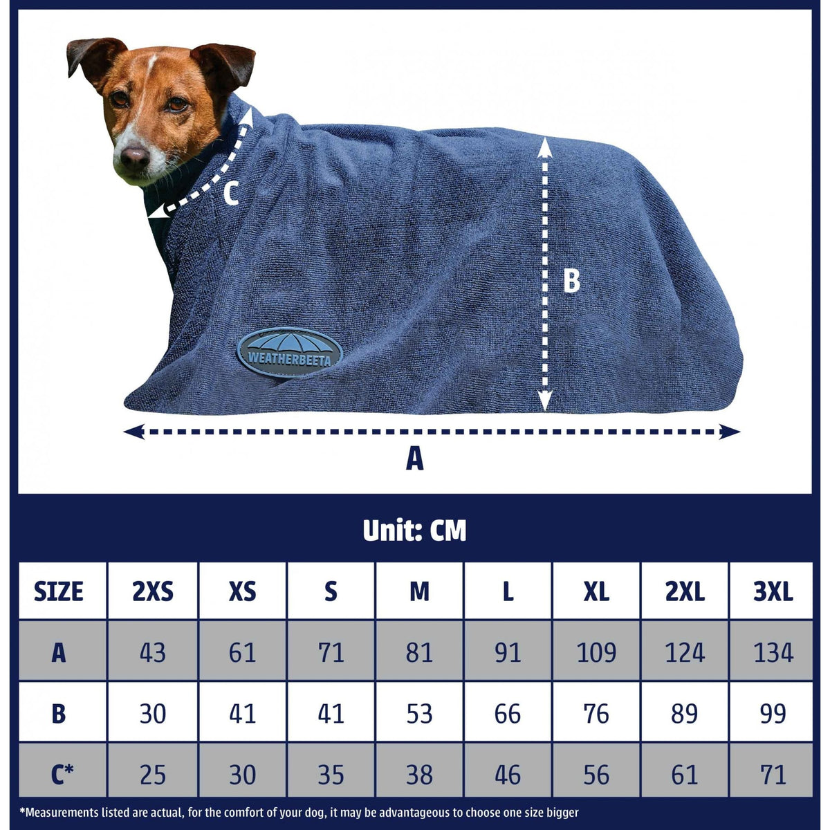 Weatherbeeta Dry Dog Bag Navy