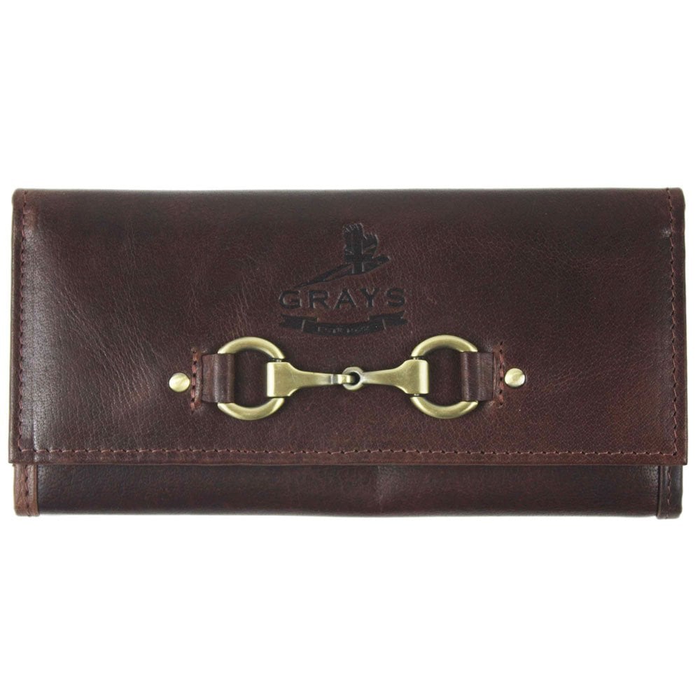 Grays Lily Purse In Brown Natural Leather