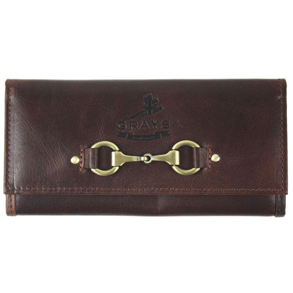 Grays Lily Purse In Brown Natural Leather