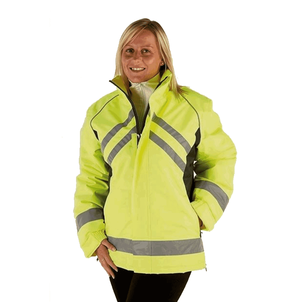 Hy HyVIZ Waterproof Riding Jacket Yellow/Black