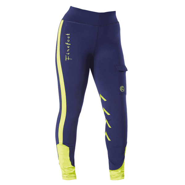 Firefoot Ripon Ladies Reflective Breeches Navy/Yellow