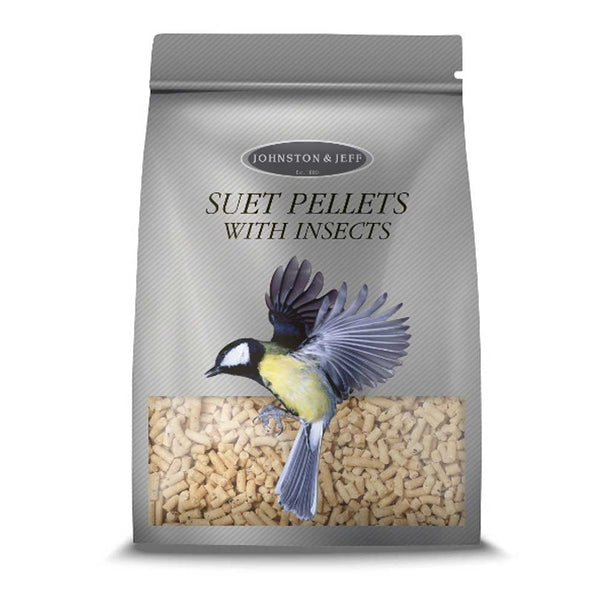 Johnston & Jeff Suet Pellets with Insects - Wild Bird Feed 1Kg