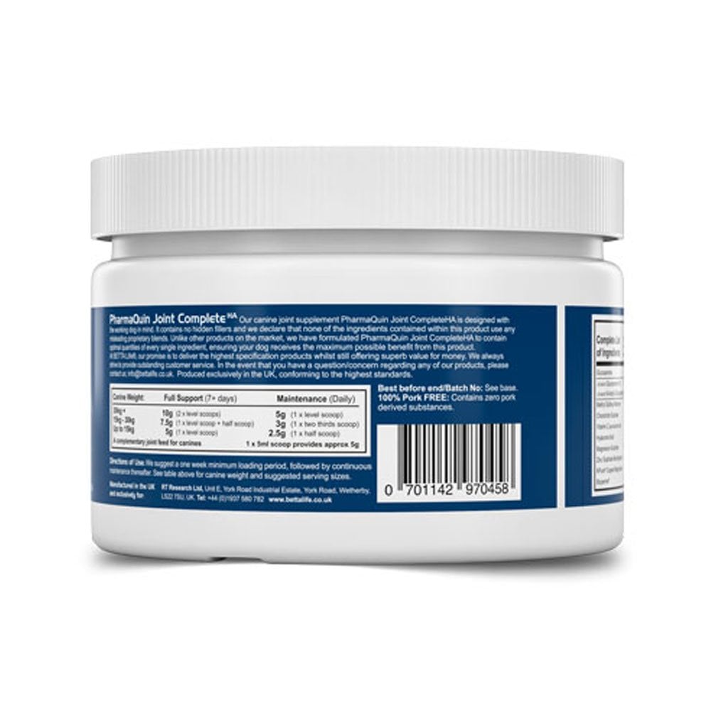 BETTALife PharmaQuin Joint Complete HA Canine - Dog Joint Supplement