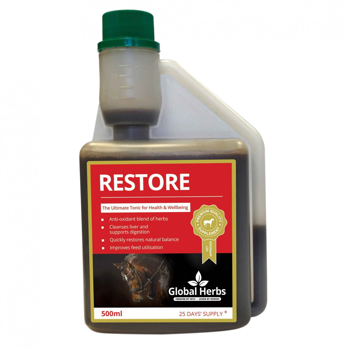 Global Herbs Restore Liquid - Horse Liver Tonic