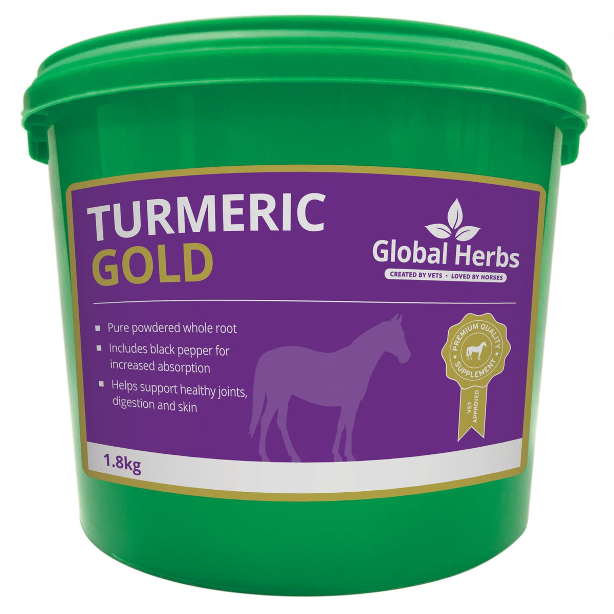 Global Herbs Turmeric Gold - Horse Supplement 1.8Kg