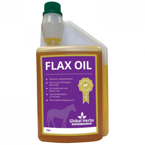 Global Herbs Flax Oil 1Ltr - For Horses