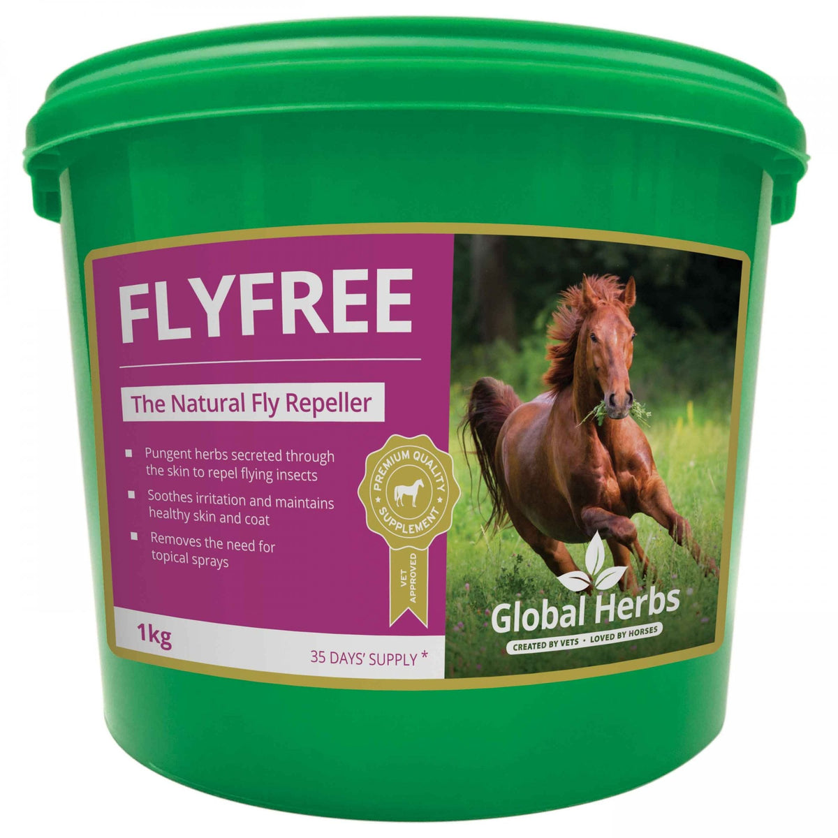 Global Herbs Fly Free 1Kg - Horse Supplement