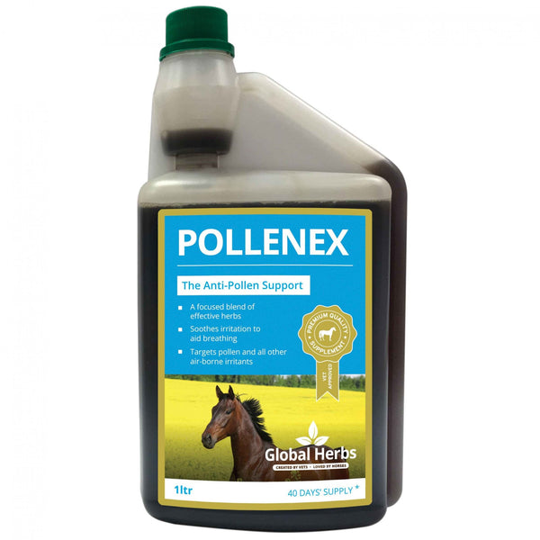 Global Herbs Pollene-X Liquid - Horse Supplement  1Ltr
