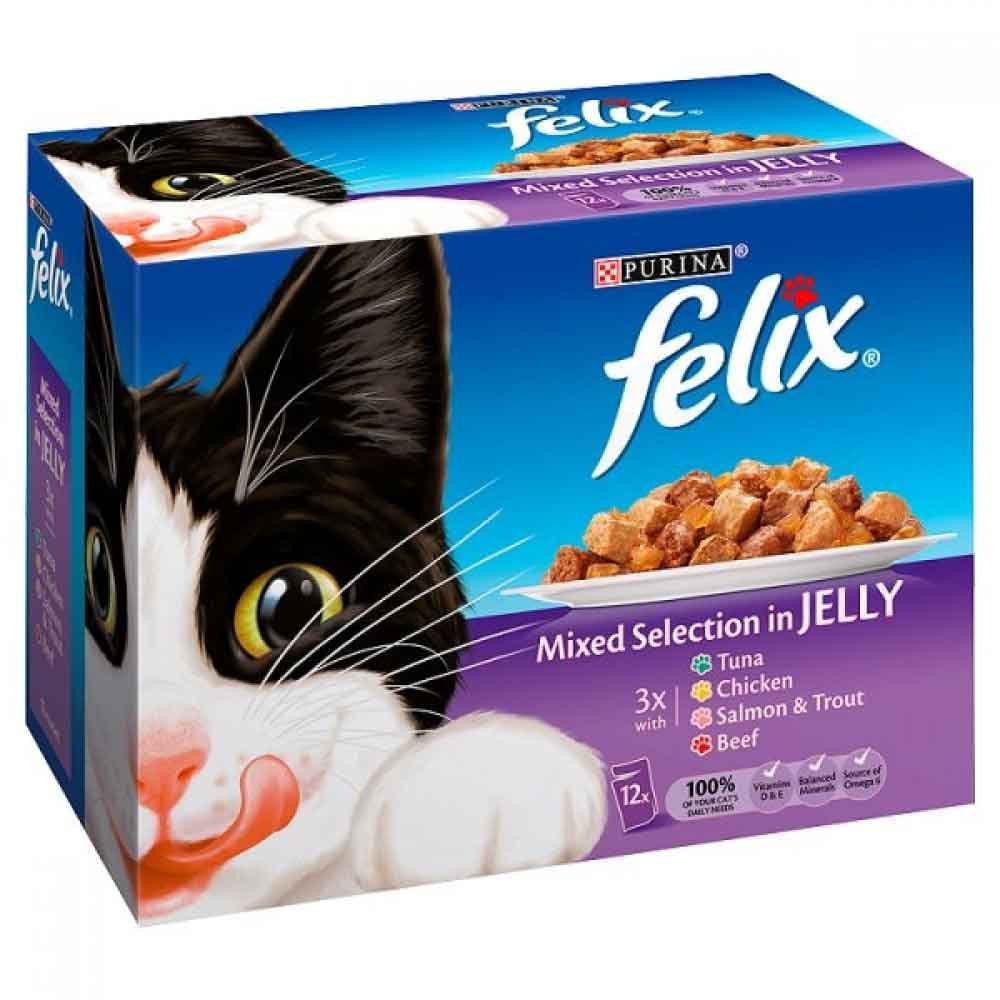 Felix MIXED Selection Adult Cat Food Pouches