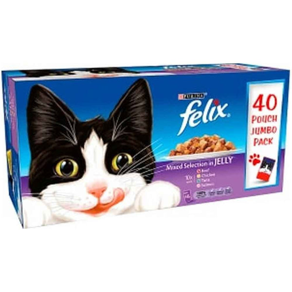 Felix MIXED Selection Adult Cat Food Pouches