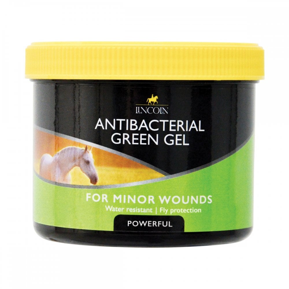 Lincoln Antibacterial Green Gel for Horse Wounds 400g
