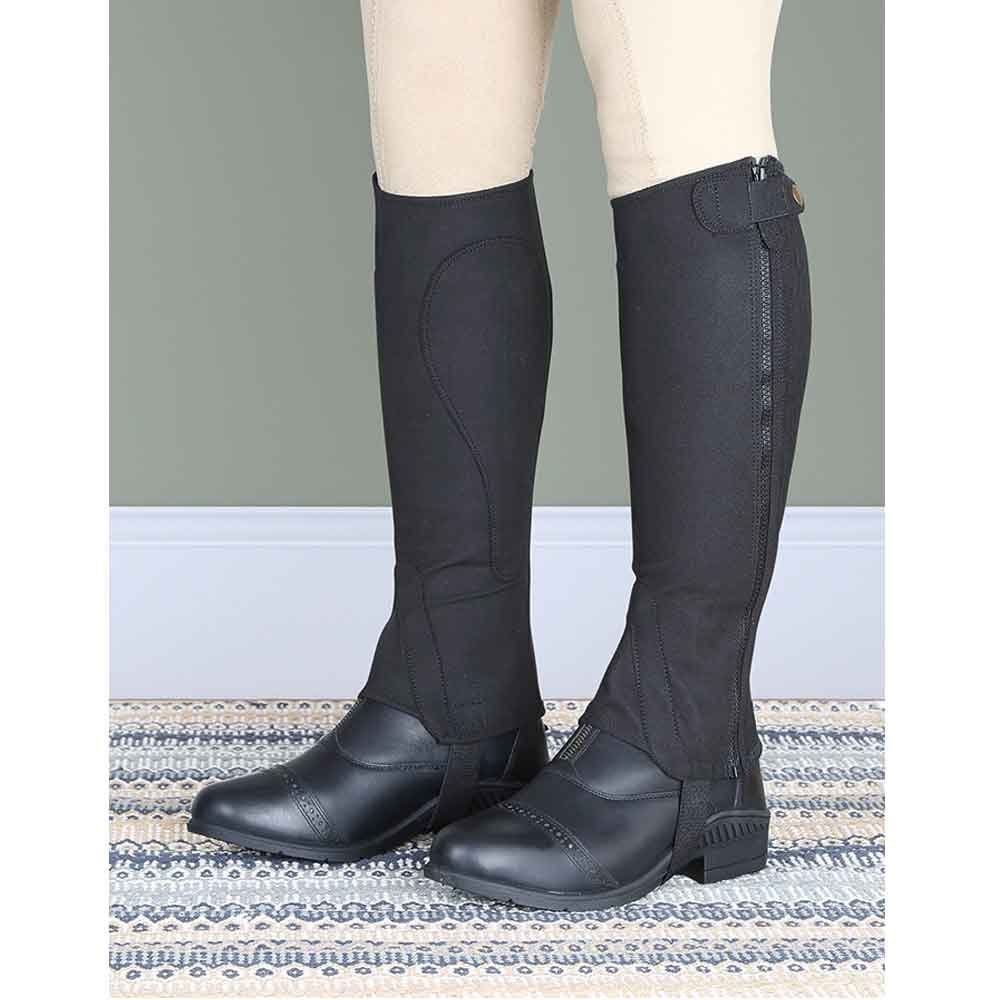 Shires Moretta Amara Adult Half Chaps Black
