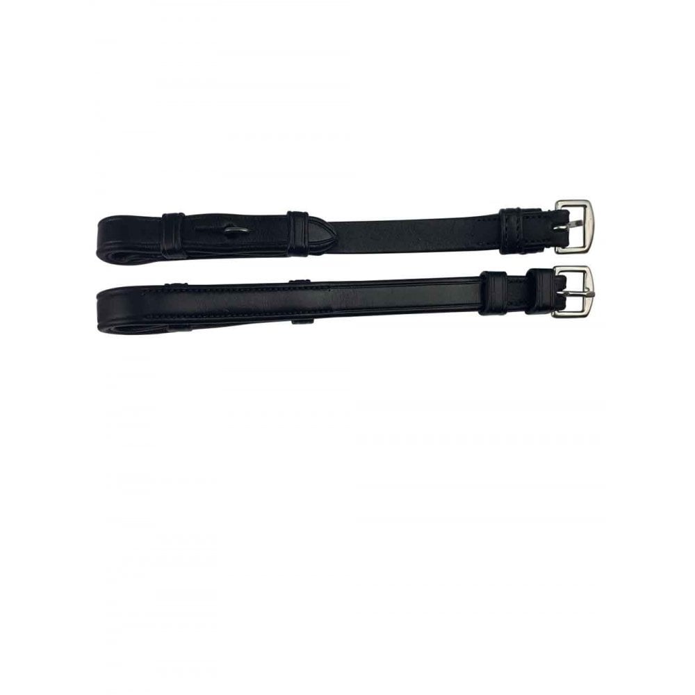 EcoRider Leather Cheekpieces Black