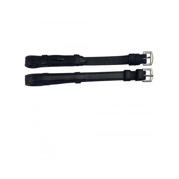 EcoRider Leather Cheekpieces Black