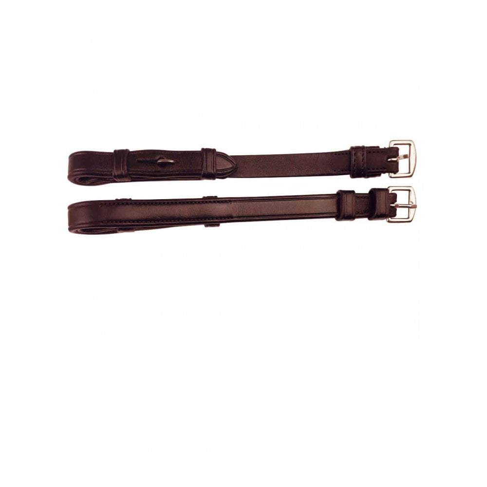EcoRider Leather Cheekpieces Brown