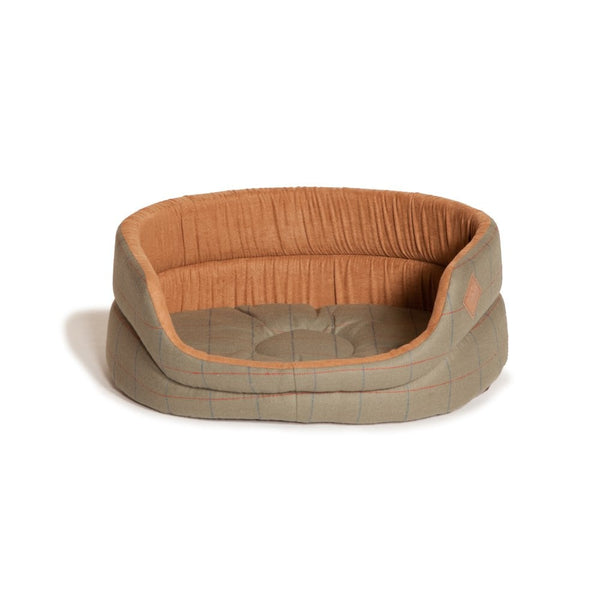 Danish Designs Tweed Slumber Dog Bed Green