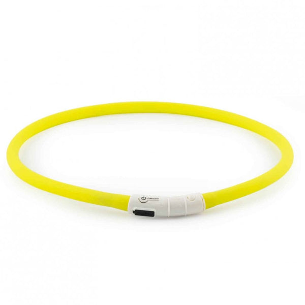 Ancol USB Halo Flashing Dog Neck Band Yellow