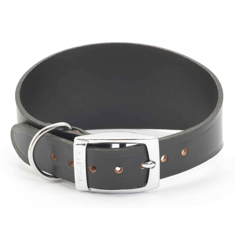 Ancol Whippet & Greyhound Collar Black