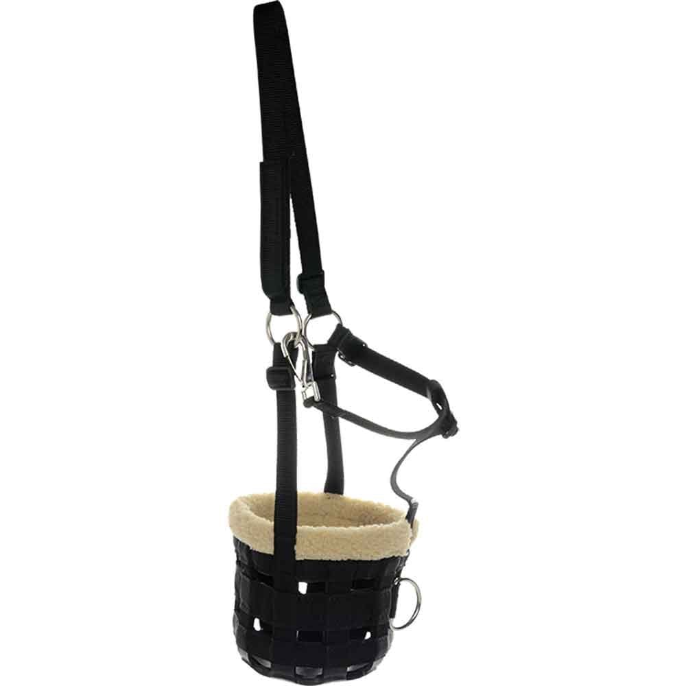 Hy Grass Muzzle with Fleece Black