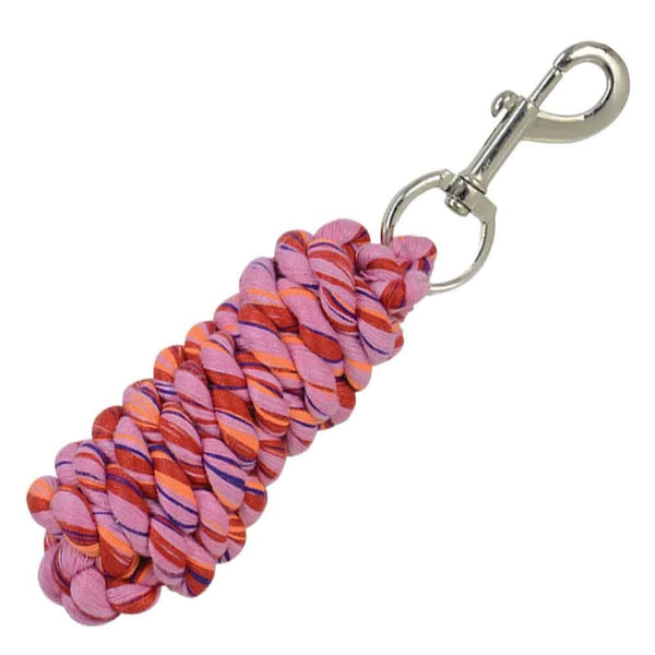 Three Toned Lead Rope Light Pink/Red/Orange 2m